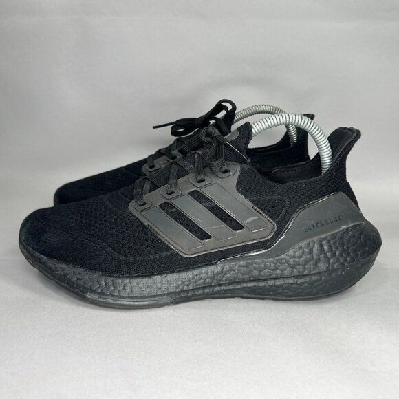 Adidas Ultraboost 21 Shoes Men\'s Size 8 Triple Black Athletic Running‎ Sneakers main image 5
